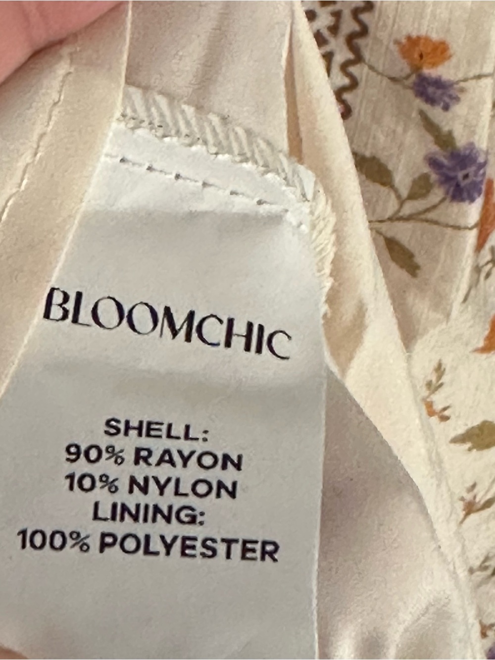 Bloomchic 3x floral cream midi dress 22-24 women’s short sleeve 22/24 nwt - Picture 9 of 10
